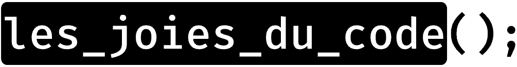 Les Joies du Code